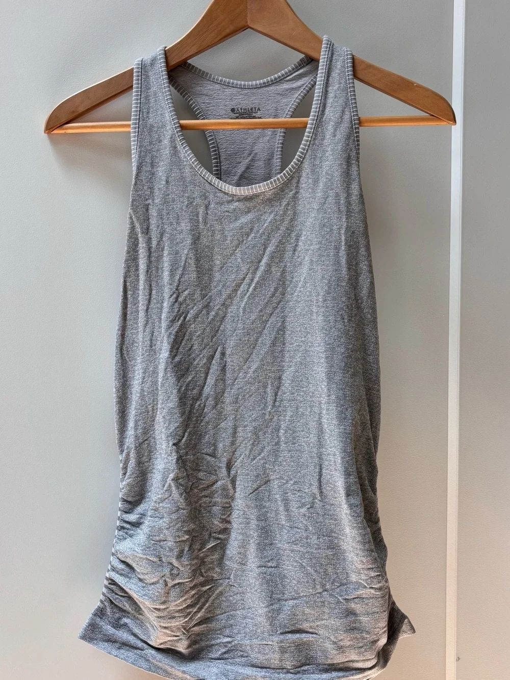 Athleta Heather Gray Racerback Scoop Tank
